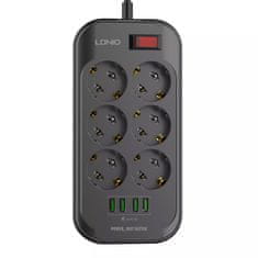 shumee Napajalni trak s polnilnikom 6 AC 4 USB