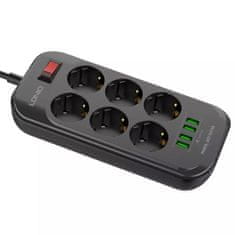shumee Napajalni trak s polnilnikom 6 AC 4 USB
