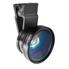 Greatstore Dva širokokotna objektiva za telefon x12 makro 0,45