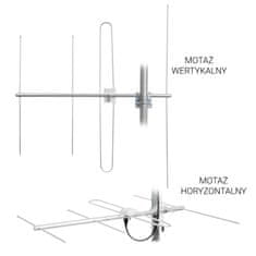 Antena DVB-T Spacetronik EOS VHF Bela