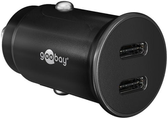 shumee Avtomobilski polnilec 2x USB-C PD 3A 30W Goobay
