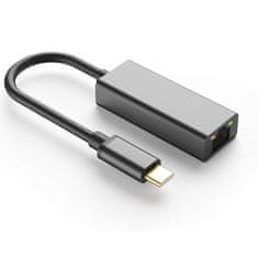 Adapter USB-C za vtičnico RJ45 SPU-A04 črn