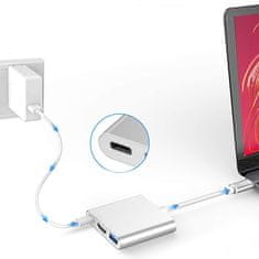 Večpredstavnostni vmesnik USB-C v HDMI + USB + USB-C SPU-M05