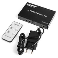 shumee Spacetronik SPH-S410 4K 60Hz HDMI 4/1 kombinator