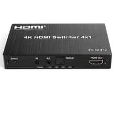 shumee Spacetronik SPH-S410 4K 60Hz HDMI 4/1 kombinator