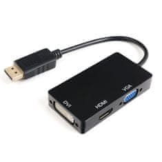 shumee Večportni DisplayPort na HDMI DVI VGA SPD-M01