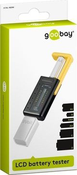 shumee Tester baterij 9V AAA AA R14 R20 LR03 LR06 Goobay