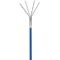 CAT5e F/UTP AWG 26/7 kabel z vijačenim parom Goobay blue 100m