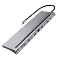 shumee Večportni SPU-M02 USB-C HDMI VGA RJ45 USB 3.0 SD