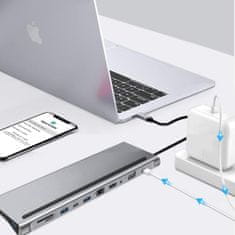 Večportni SPU-M02 USB-C HDMI VGA RJ45 USB 3.0 SD