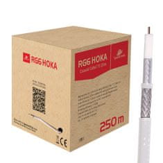 RG6 Spacetronik HOKA 102 CU Dualshield 250m kabel