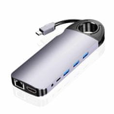 shumee Večportni SPU-M01 USB-C HDMI VGA RJ45 USB 3.0 SD