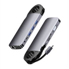 shumee Večportni SPU-M01 USB-C HDMI VGA RJ45 USB 3.0 SD