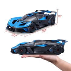 B 1:18 TOP Bugatti Bolide modra/črna