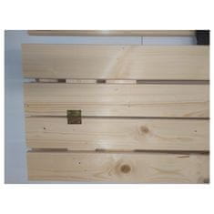 Lesen peskovnik z naravnimi klopmi 120 cm