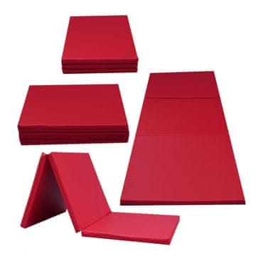 ABC CONNECT Gimnastična vzmetnica 195x85 rdeča
