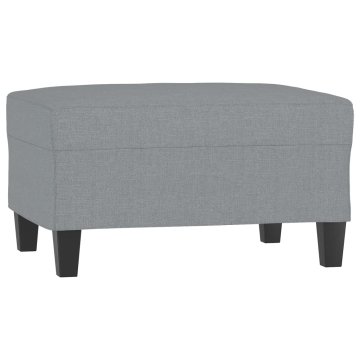 Vidaxl Stolček za noge svetlo siv 70x55x41 cm blago
