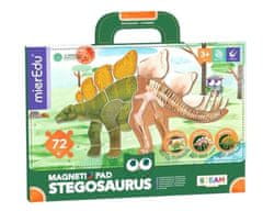 MierEdu Magnetna miza Dinozavri - Stegosaurus
