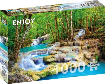 ENJOY Puzzle Turquoise waterfall, Tajska 1000 kosov