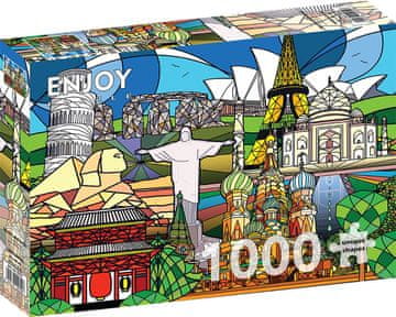 ENJOY Puzzle World monuments 1000 kosov