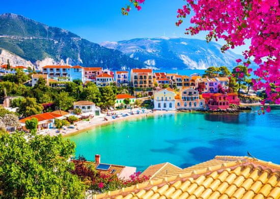 ENJOY Sestavljanka vasi Assos na Kefaloniji v Grčiji 1000 kosov