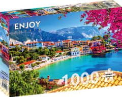 ENJOY Sestavljanka vasi Assos na Kefaloniji v Grčiji 1000 kosov