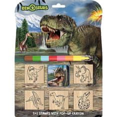 Dinozavri - Žigi 5+1 z voščenim motivom