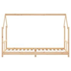 Vidaxl Otroški posteljni okvir 80x200 cm trdna borovina