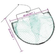 Vidaxl Past za ptice zelena 50 cm jeklo