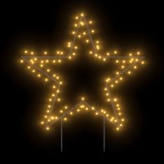 Greatstore Božična svetlobna dekoracija s konicami zvezda 115 LED 85 cm