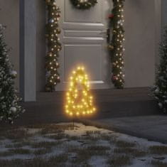 Greatstore Božična svetlobna dekoracija s konicami 3 kos drevo 50 LED 30cm