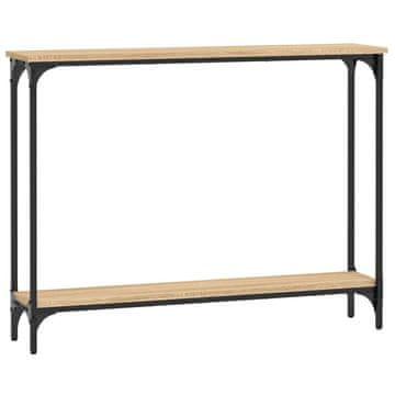 Vidaxl Konzolna mizica sonoma hrast 100x22,5x75 cm inženirski les