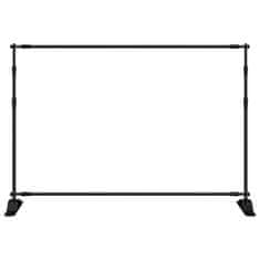 Vidaxl Stojalo za ozadje 2 kosa črno 305x243 cm jeklo