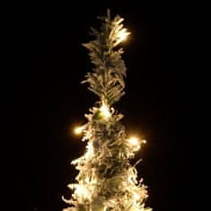 Vidaxl Umetna novoletna jelka s snegom pop-up 150 LED diod 180 cm