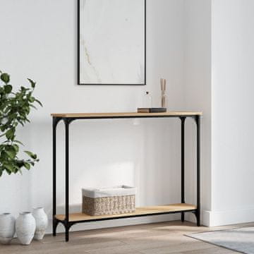Vidaxl vidaXL Konzolna mizica, hrast sonoma, 100x22,5x75 cm