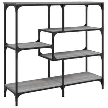 Vidaxl Konzolna mizica siva sonoma 103x32x95 cm inženirski les