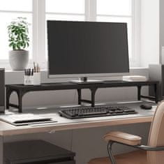 Vidaxl Stojalo za monitor črno 105x23x15,5 cm inženirski les
