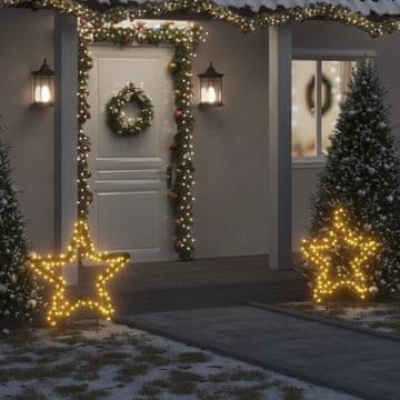 Vidaxl vidaXL Božična zvezda na konicah, 115 LED diod, 85 cm