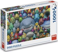 Dino Puzzle Pisane ribe 1000 kosov