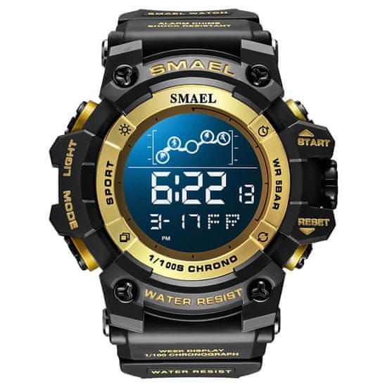 Smael Moška ročna ura S-shock Runner II Gold