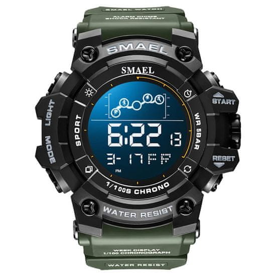 Smael Moška ročna ura S-shock Runner II Army Green