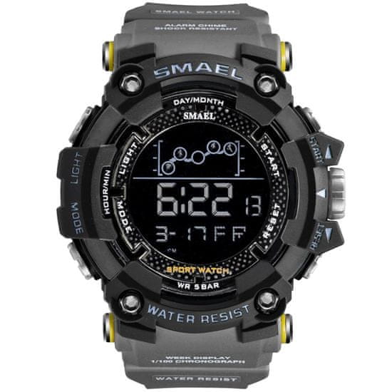 Smael Moška ročna ura S-shock Runner Gray