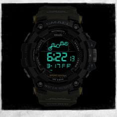 Smael Moška ročna ura S-shock Runner Black