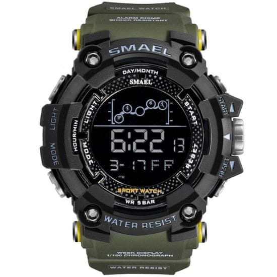 Smael Moška ročna ura S-shock Runner Green