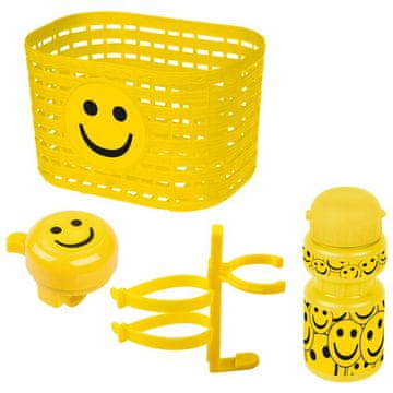 Ventura Otroška košara z dodatki Smile rumena