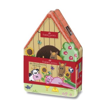 Faber-Castell Otroški flomastri - Kmečka hiša, 18 barv