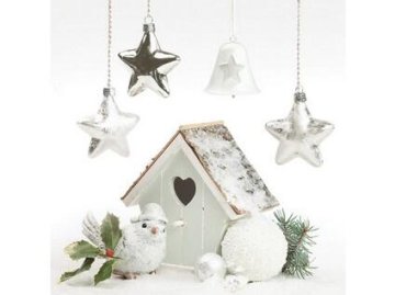 STREFA Prtički 33x33cn KRISTMSKA BELA 3-slojni (20 kosov)