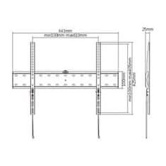 Gembird držalo za TV WM-70F-01, 37"-70" (40 kg)