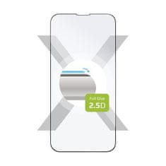FIXED Popolnoma zaščitno kaljeno steklo za Apple iPhone 14 Pro lepilo za celoten zaslon, črno