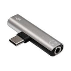 Akyga Adapter USB-C (m) na USB-C (f) / Jack 3,5 mm DAC